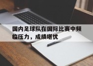 米乐官网app-包含国内足球队在国际比赛中频临压力，成绩堪忧的词条